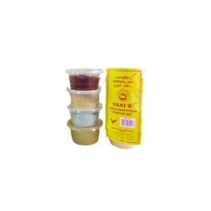 VANIS CONTAINER POOJA POWDER SET 1X4